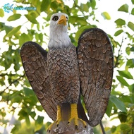 Gazechimp Garden Eagle Statue, Bald Eagle Large Outdoor Statues Yard Pest Repellent ,