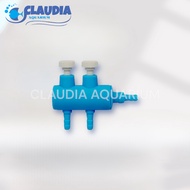 Aquarium Aerator Air Divider Valve 2 Way Air Divider Valve 2 Branch Aerator Air Divider Tap
