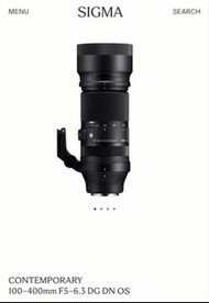 想買 SIGMA 100-400mm F5-6.3 DG DN OS 鏡頭