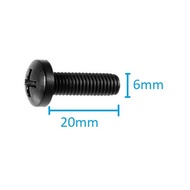 Nylon Screw Baud Plastic M6x20 M6 20mm bold spacer Thread 6mm M6x20mm -OLL