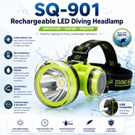 SQ901 Q902 BM666 BM999 620 Rechargeable LED Headlamp USB Charging Waterproof Head Torch Camping Fish