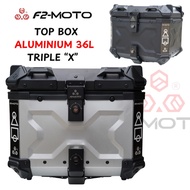 F2-Moto 36L Aluminium Top Box,Motorcycle Box Premium