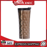 (500ml) MILANDO Coffee Tumbler Diamond Shape Mug Drinking Water Bottle Thermos Stainless Steel Vacuu