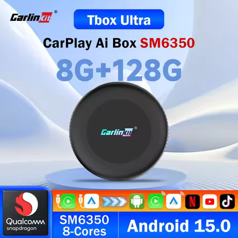 CarlinKit CarPlay Ai Box Android 15 Ultra2 SM6350 8GB+128GB Smart Android TV Box Wireless CarPlay An