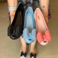 ♔♔♔✶ Melissa 2021 Women sandals new summer jelly shoes Lady casual flat fashion bow-knot sandals for women Beach Shoes