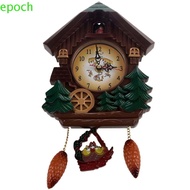 EPOCH Cuckoo Bird House Wall Clock, Accurate Music Time Reporting Bird House Clock, Cuckoo Wall Clock Silent Battery Powered Plastic Cuckoo Chime Home Decor