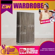 3 Feet Swing Door Wardrobe / Wardrobe with Large hanging space / Almari baju / Pintu Kaca / Almari Baju Kayu / Berlaci /