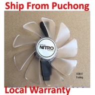 L.E.D Fan for rx470 rx480 rx570 rx580 RX590 sapphire nitro or pulse