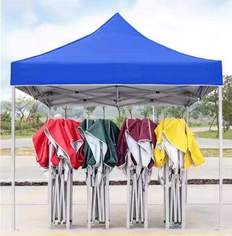 Sun umbrella stall special large large awning large umbrella folding tent courtyard outdoor