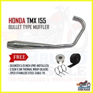 ♞,♘,♙Honda TMX 155 Bullet Pipe Type Muffler for TMX 155 Exhaust pipe