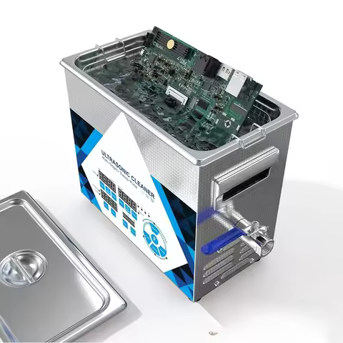 4.5L Ultrasonic Cleaner 200W Multi-Frequency 40~200KHz Food-Grade Stainless Steel Lab Professional C