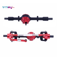 Metal Front and Rear Axle Set for WPL C14 C24 C34 C44 B14 B24 1/16 RC Car Upgrades Parts Accessories,Black
