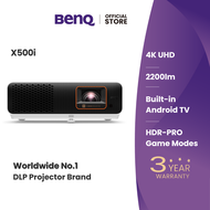 BenQ X500i 4K 2200lm Android TV built-in Short Throw Console Gaming Projector (โปรเจคเตอร์ 4k)
