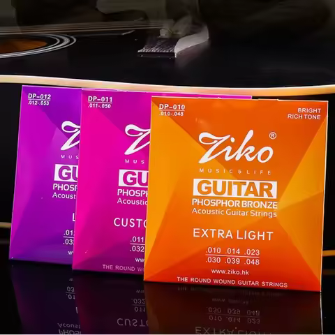 Guitar String Set DP 010/011/012 Steel Core Phosphorus Copper String Original Guitar String Folk Gui