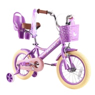 Kids Bike 12 14 16 inch for 2-7 Years Girls with Training Wheels & Front Handbrake, Kids Bicycle wit