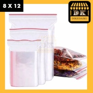 Plastic Clip / Plastic zipper / Plastic Ziplock / zipper packaging / Plastic Sambal 8 X 12