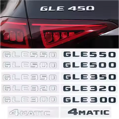 Car Trunk Letters Logo Emblem Badge Decals Sticker For Mercedes Benz GLE Class GLE53 GLE350 GLE400 G