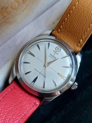 💢 六十年代真品古董錶 Vintage Tudor Oyster 7992 薔薇大花，罕有白面 十字面盤，手動上鏈，34MM