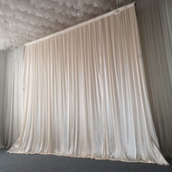 Thin fabric wedding background curtains wedding stage background fabric Wedding curtains Fabric cele