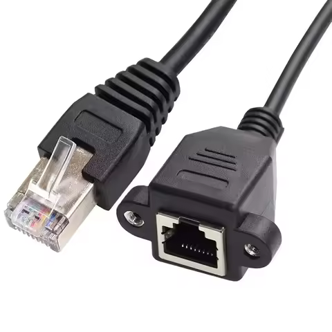 RJ45 8P8C FTP STP UTP Cat 5e Male To Female Lan Ethernet Network Extension Cable 30cm 60cm 1m 1FT 2F