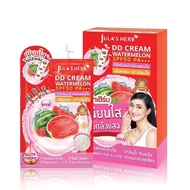 [1กล่อง6ซอง]DD แตงโมซองJulas Herb DD Cream Watermelon SPF50 PA+++ ดีดีครีมแตงโม จุฬาเฮิร์บ ดีดีแตงโม