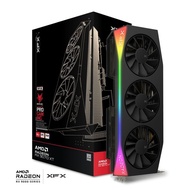 XFX Mercury AMD Radeon RX 9070 XT OC Gaming Edition [ BLACK / WHITE ] with RGB 16GB GDDR6