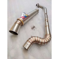 Nlk 51mm open spec Pipe canister 51mm open specs exhaust Pipe for Wave 125 Xrm 110/125 Wave 100/10/115 Rs125 Furry 125 Smash 115 Rusi100/110 Daeng Pipe Daeng sai4 Aun Pipe Nlk Pipe Charama Pipe Creed Pipe Kou Pipe