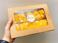 50 Hộp giấy cửa sổ đựng bánh 1200ml - Hộp giấy kraft nắp kính chữ nhật đựng bánh - Hộp giấy W1200