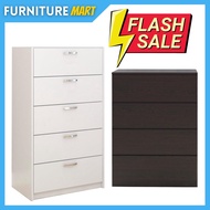 [CLEARANCE] Furniture Mart ESCOT AISHA FACILE 5 drawer chest drawers kabinet baju