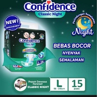 Confidence Diapers Adult Adult Diapers Classic Night L 15