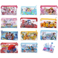 💖 Kids Pencil Case/ Children Stationary Baby Shark Pokemon School Set/ Christmas Gifts/ Goodie Bag/ Birthday 💖