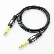 【1.5m3m5m10m】6.35mm Jack To 6.35mm 14" Microphone Cable Guitar cord Mono Audio Aux Cable Adapter Jack Audio Cable Double Guitar