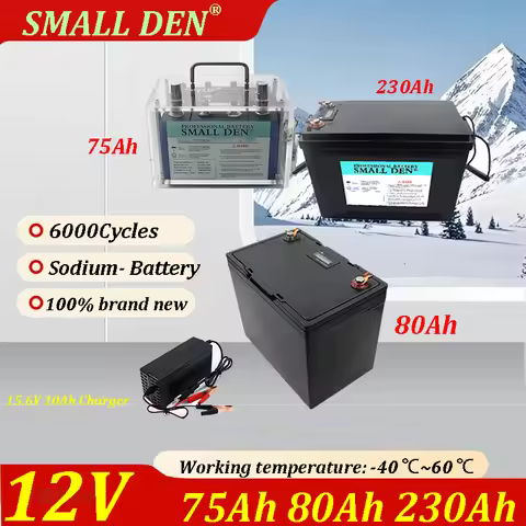 12V 75Ah 80Ah 230Ah Sodium Ion Battery Fast Charge Grade A Cells for RV Electric Scooter