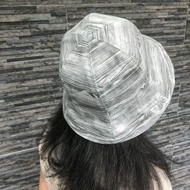 雙面漁夫帽-淺色木紋