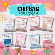 Aqiqah gift chip bag goodies Chip bag custom chip bag for akikah goodies aqikah chipbag chipbag mura