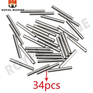 936-0220M-02-00 Dowel Pin for Yamaha outboard motor 2 stroke 20-50HP 93602-20M02-00 936-0220M-02 936