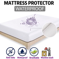[LOCAL SELLER] Waterproof Bedsheet Mattress Protector Single Queen King Size Bed Sheet Protector