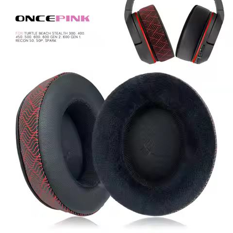 Oncepink Replacement Ear Pads for Turtle Beach Stealth 300, 400, 450, 500, 600, 600 Gen 2, 600 Gen 1