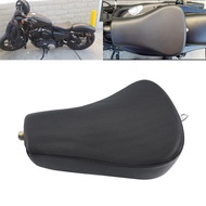 Black Motorcycle Front Driver Rider Solo Seat Cushion For Harley Sportster Forty Eight XL883 1200 72