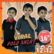 CY 001 Casual Colar Shirt Budak Polo Kids Colar Boy Avengers / Shirt Polo Budak Lelaki Avengers
