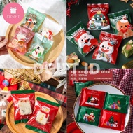 10pc-Plastic Christmas Cookies OPP/ Plastic Bag Christmas Sealer Cookies Bag Plastic Candy Seal size