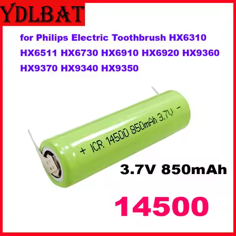 for Philips Electric Toothbrush HX6310 HX6511 HX6730 HX6910 HX6920 HX9360 HX9370 HX9340 HX9350 3.7V 