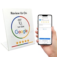 [NEW] 13.56mhz Programmable Google Review Card Station Table Tap Card Nfc215 Chip 504bytes Rfid Nfc 