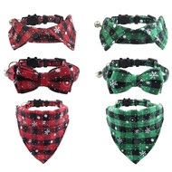 Christmas Series Pet Collar Cat Collar Collar Collar Snowflake Bow Dog Collar Cat Collar Cat Belt