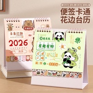 2026 New Product Desk Calendar 2026 Creative Cartoon Lace Calendar Desktop Decoration Horse Year Cal