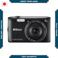 【Excellent】 Nikon Digital Camera COOLPIX A300 8x Optical Zoom 20.05 Megapixels Black A300BK
