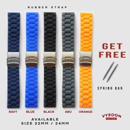 22mm 24mm Watch Rubber Strap/Smartwatch Watch Strap