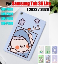 For Samsung Galaxy Tab S6 Lite 2022 2020 10.4" SM-P613 SM-P619 SM-P610N SM-P615 SM-P610 Tablet Protective Case Fashion Pattern Cartoon Anime Stand Flip Cover