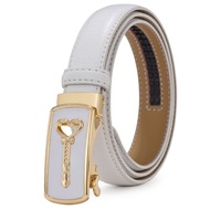 Belt Women Automatic Buckle Fashion Simple Ladies White Belt Belt Casual Leather Trend #YDG0114#