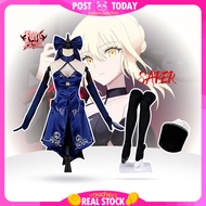 🇲🇾READY STOCK🇲🇾 Fate/stay Night Saber Alter Cosplay Costume Artoria Pendragon Black Saber Third Asce